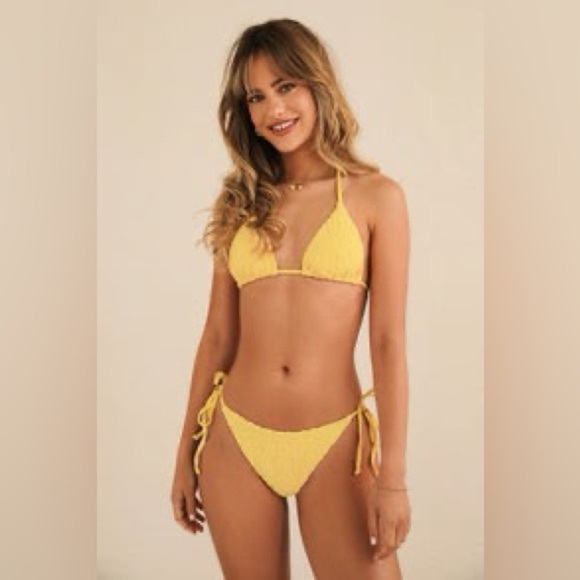 New! Dippin’ Daisys Mia Cheeky Bikini Bottom in Sunblock Yellow 31456 - Picture 5 of 15